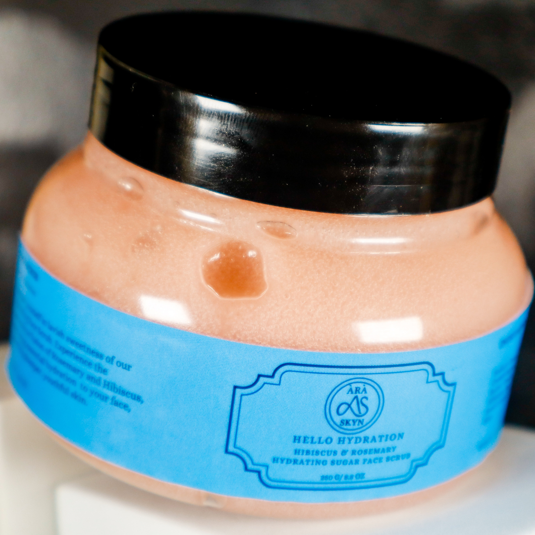 Moisturizing exfoliating face scrub