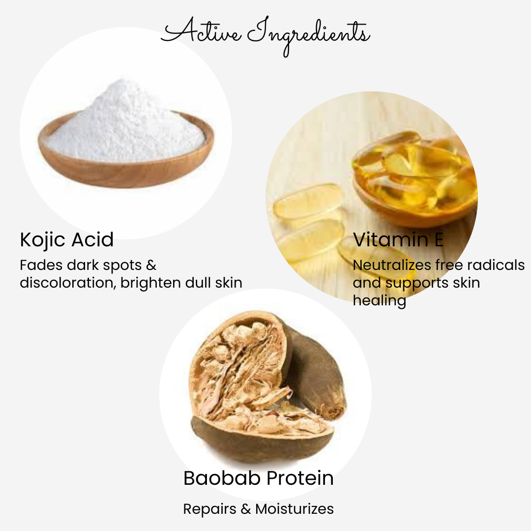Skin brightening moisturizer with natural extracts