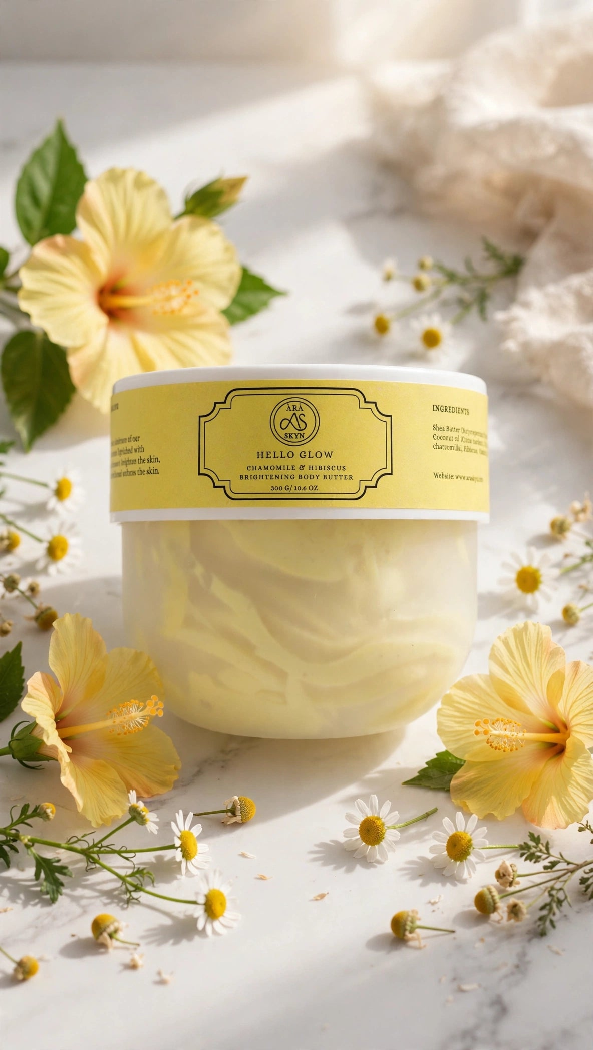  Hello Glow Brightening Body Butter for Black Women - Ara Skyn