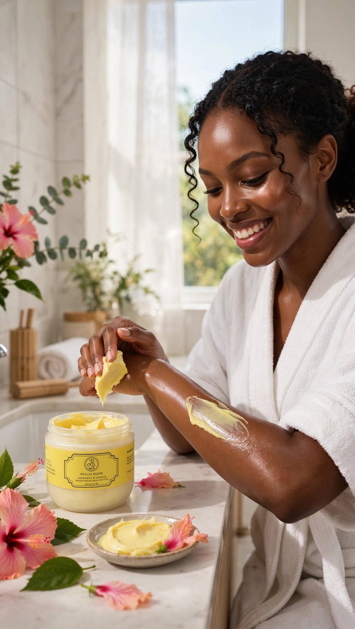  Hello Glow Brightening Body Butter for Black Women - Ara Skyn