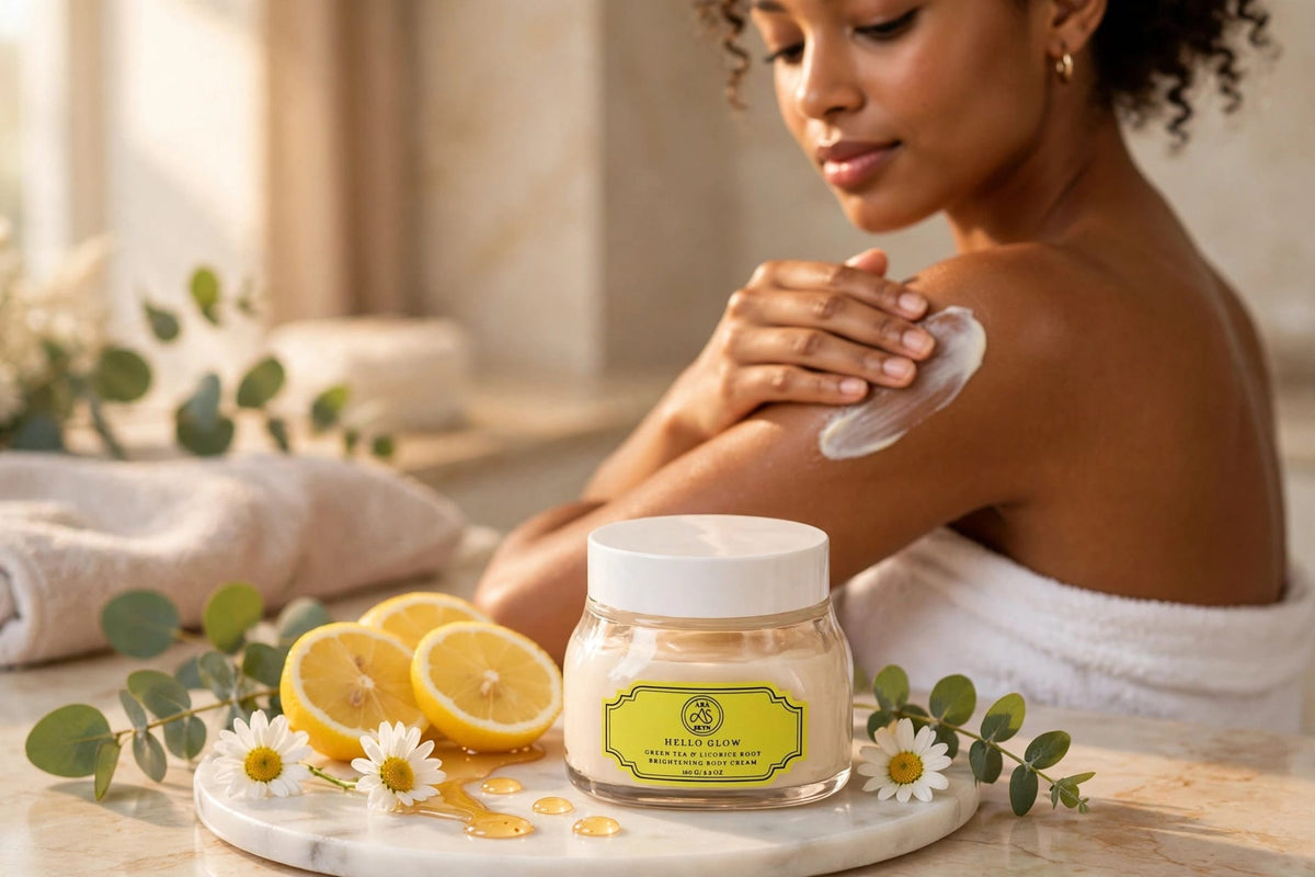 Hello Glow! Brightening Body Cream for Radiant, Even Skin Tone