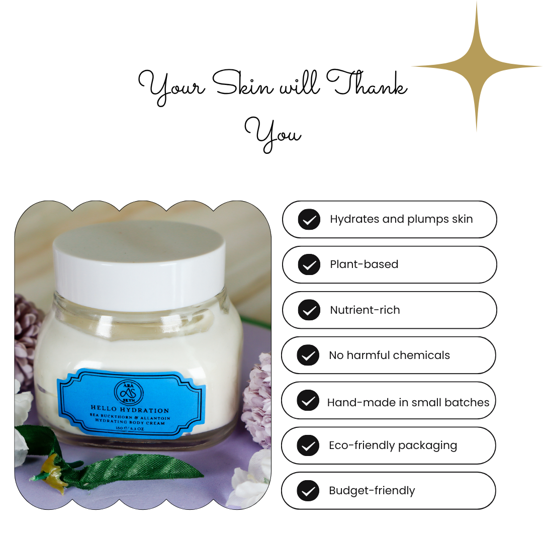Hello Hydration! Hydrating Body Cream for Deep Moisture & Barrier Repair