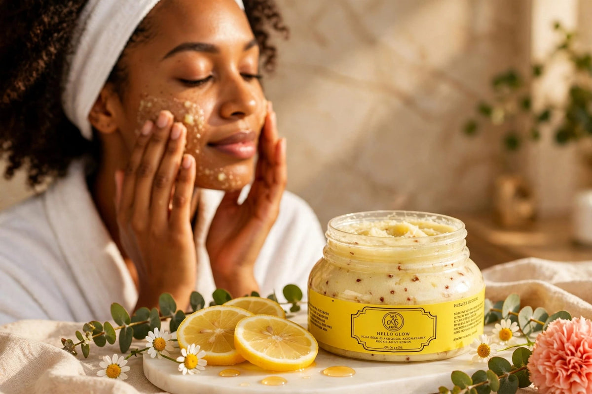 Hello Glow! Brightening Body Scrub for Smooth, Even-Toned Skin